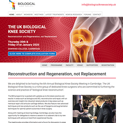 The UK Biological Knee Society website